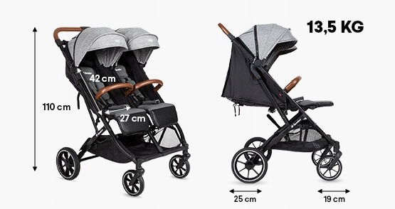 Wózek X-Lander X-Double DUO  2w1 do 22 Kg