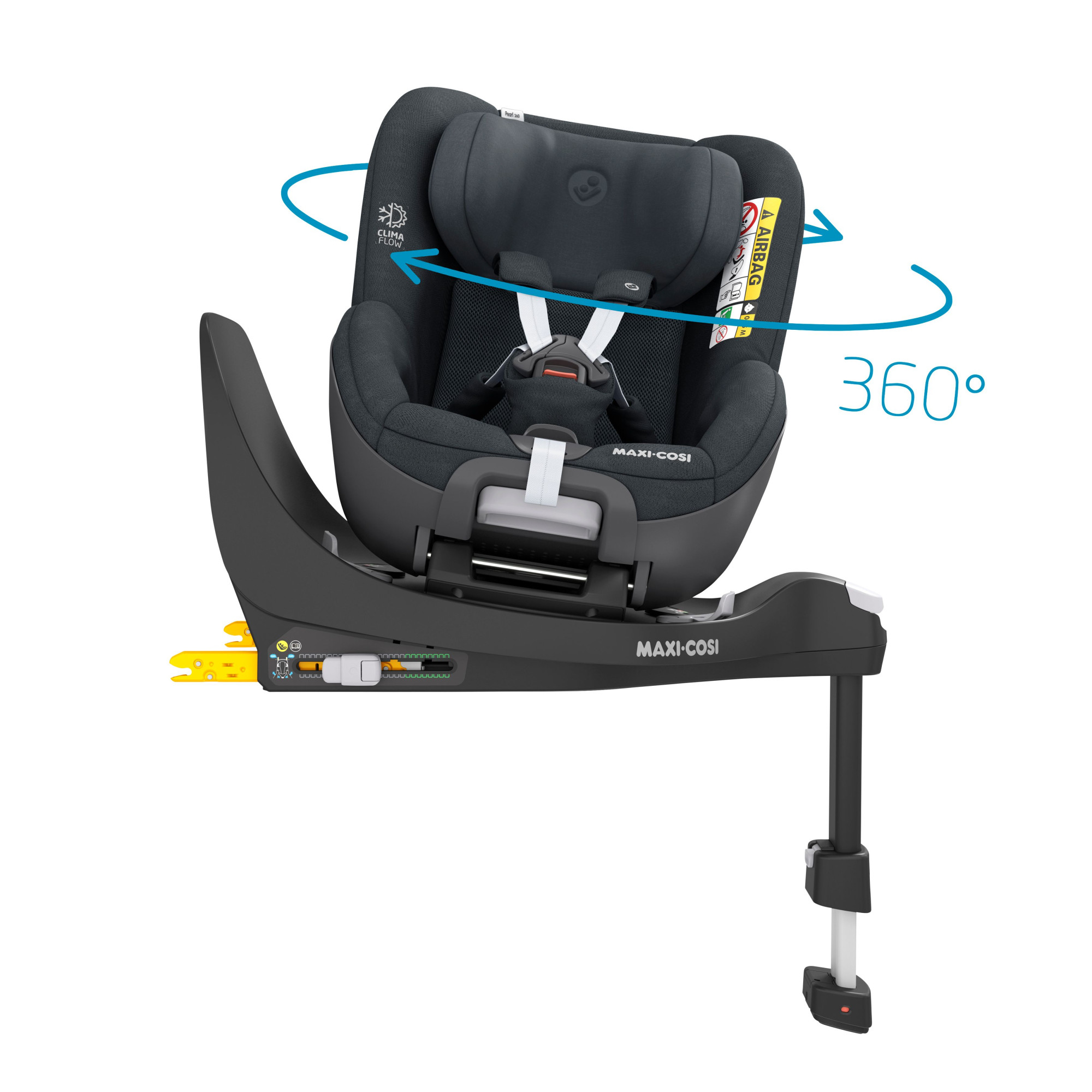 Fotelik Maxi-Cosi Pearl 360 od 0-18 kg - Autentic graphite